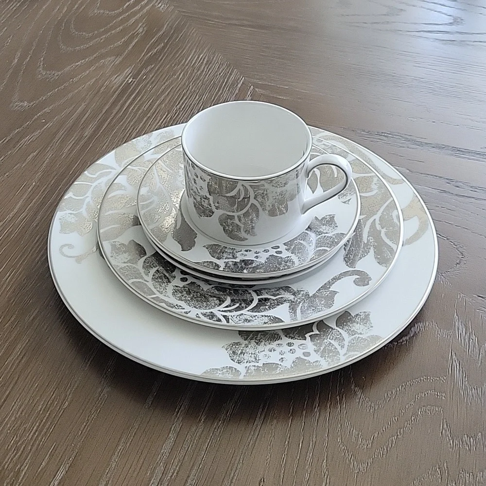 Lenox vintage Silver Applique 5-piece place setting